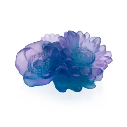 Vessière Cristaux Sulfures, Presse-Papiers Cristal|Fleurs Cristal|Fleur décorative sweet garden daum