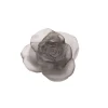 Vessière Cristaux Fleurs Cristal|Sulfures, Presse-Papiers Cristal|Fleur grise rose passion daum