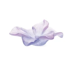 Vessière Cristaux Coupelles Cristal|Fleurs Cristal|Fleur mauve amaryllis daum