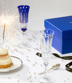 Vessière Cristaux Flûte Champagne|Verre Cristal|Flûte à champagne couleur tommy saint-louis