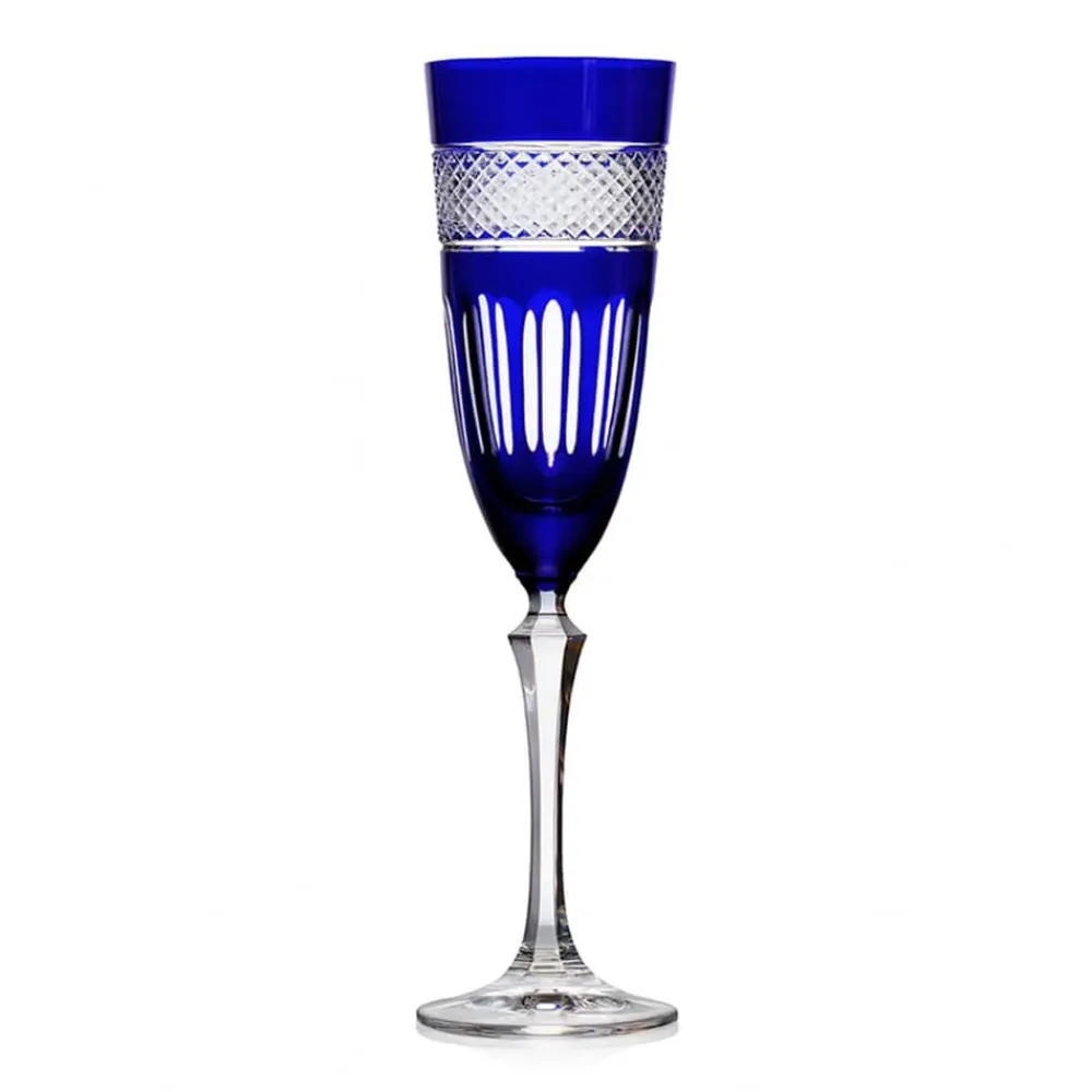 Vessière Cristaux Flûte Champagne|Art De La Table|Flûte champagne mireille bleu