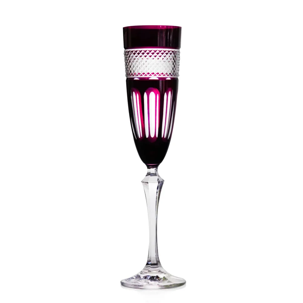 Vessière Cristaux Coffrets Verres Cristal|Verre Cristal Couleur|Flûte cristal couleur mireille