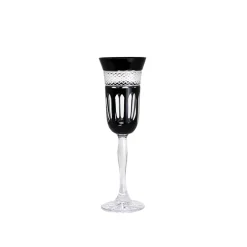 Vessière Cristaux Verre Cristal Couleur|Art De La Table|Flûte cristal noir pénombre