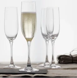 Vessière Cristaux Art De La Table|Flûte Champagne|Flûtes champagne vino grande x4