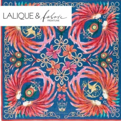 Vessière Cristaux Bijoux|Foulards Lalique|Foulard plumes impériales lalique
