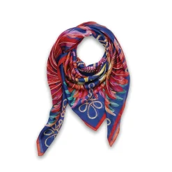Vessière Cristaux Bijoux|Foulards Lalique|Foulard plumes impériales lalique