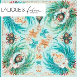 Vessière Cristaux Bijoux|Foulards Lalique|Foulard plumes impériales lalique