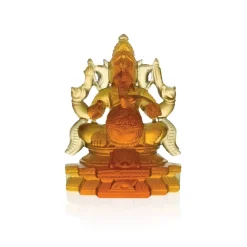 Vessière Cristaux Editions D’Art|Symboles Religieux Cristal|Ganesh ambre Daum