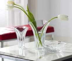 Vessière Cristaux Vases|Ginkgo vase baccarat small