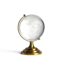Vessière Cristaux Décoration|Globe terrestre cristal