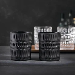Vessière Cristaux Verre À Eau|Art De La Table|Gobelet Ethno noir Nachtmann X2
