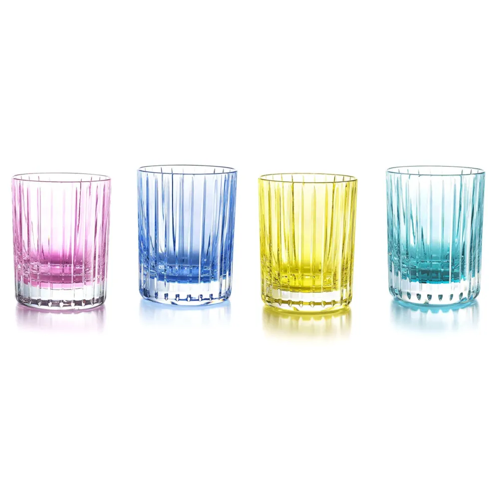 Vessière Cristaux Art De La Table|Verre À Whisky|Gobelet harmonie colors of joy X4 Baccarat set II