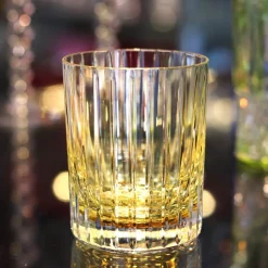 Vessière Cristaux Art De La Table|Verre À Whisky|Gobelet harmonie jaune Baccarat X2