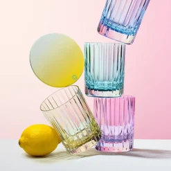 Vessière Cristaux Art De La Table|Verre À Whisky|Gobelet harmonie rose Baccarat X2