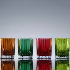 Vessière Cristaux Art De La Table|Verre À Whisky|Gobelet harmonie vert émeraude x2 baccarat