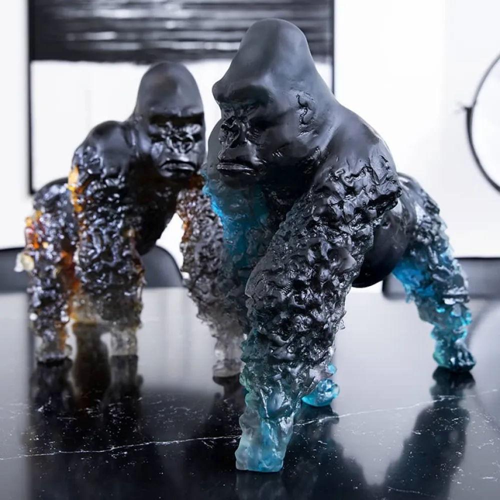 Vessière Cristaux Editions D’Art|Bestiaire|Gorille dos argenté jean-no daum