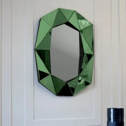 Vessière Cristaux Miroir|Grand Miroir cristal diamant émeraude Reflections Copenhagen