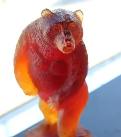Vessière Cristaux Bestiaire|Animaux Cristal|Grizzli ours ambre daum