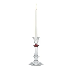 Vessière Cristaux Coupes, Coupelles Et Photophores|Photophores, Bougeoirs Cristal|Harcourt bougeoir rouge Baccarat