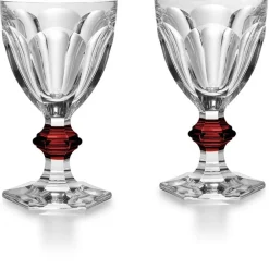 Vessière Cristaux Art De La Table|Verre À Eau|Harcourt bouton rouge verre baccarat x2