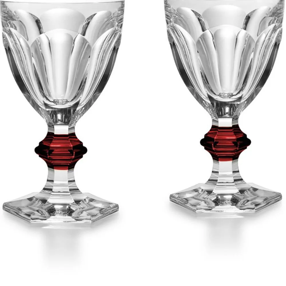 Vessière Cristaux Art De La Table|Verre À Eau|Harcourt bouton rouge verre baccarat x2