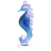 Vessière Cristaux Bestiaire|Animaux Cristal|Hippocampe bleu rose mer de corail daum