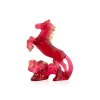 Vessière Cristaux Editions D’Art|Bestiaire|Horoscope Cheval Rouge et Or 2026 Daum