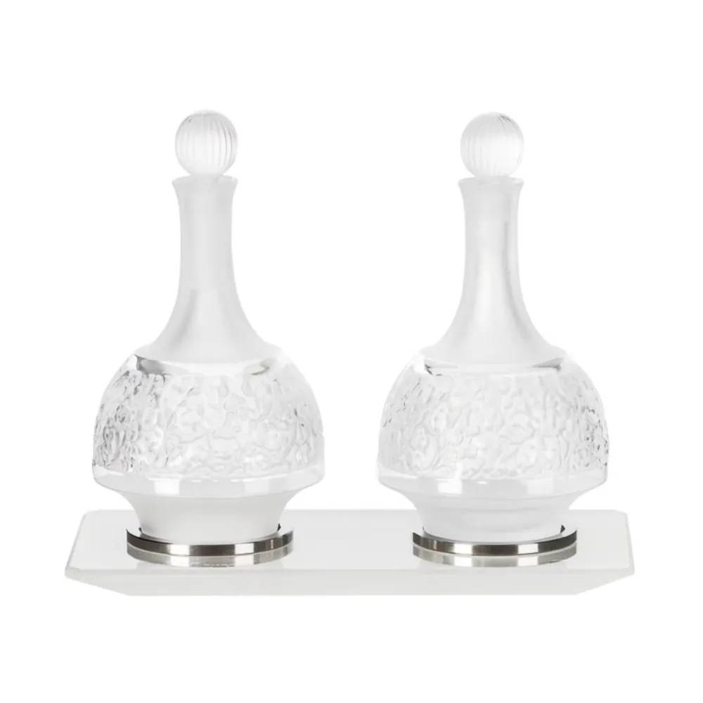 Vessière Cristaux Carafes Cristal Daum Baccarat Lalique|Carafes Cristal Taillé|Huilier/vinaigrier versailles lalique