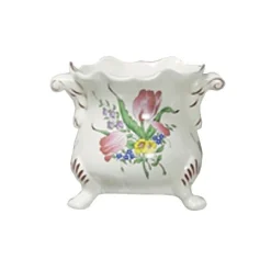 Vessière Cristaux Lunéville|Jardiniere ronde reverbere