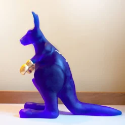 Vessière Cristaux Animaux Cristal|Éditions D’Art Cristal|Kangourou Wally de Yves Henry Daum
