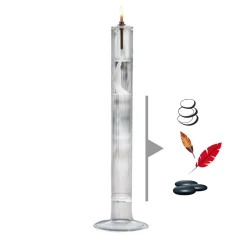 Vessière Cristaux Coupes, Coupelles Et Photophores|Lampes Cristal|Lampe à huile cierge verre