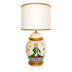 Vessière Cristaux Lampes|Lampes Cristal|Lampe © Petit Prince™ et le renard Émaux de Longwy