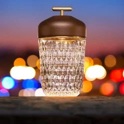 Vessière Cristaux Lampes Cristal|Lustre Luminaire Saint-Louis|Lampe baladeuse folia en frêne Cristal saint-louis