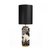 Vessière Cristaux Lampes|Lampe bougeoir carré Bahia Émaux de Longwy