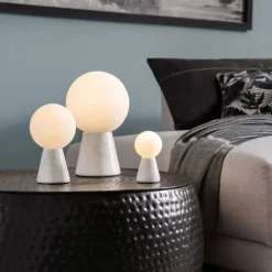 Vessière Cristaux Lampes Cristal|Lampe Carrara marbre blanc Villeroy & Boch