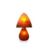 Vessière Cristaux Lampes Cristal|Luminaires|Lampe champignon pâte de verre rouge 019