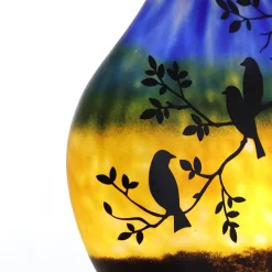 Vessière Cristaux Luminaires|Lampes Pâte De Verre|Lampe cristal art nouveau N°2