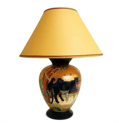 Vessière Cristaux Lampes|Lampes Cristal|Lampe Cyclade les Panthères Émaux de Longwy