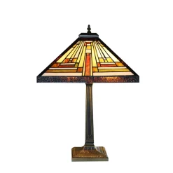 Vessière Cristaux Lampes Pâte De Verre|Luminaires|Lampe en verre vitrail n°2