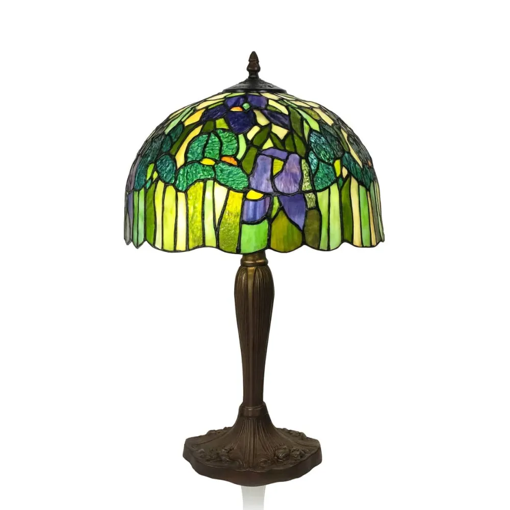 Vessière Cristaux Lampes Pâte De Verre|Lampes Cristal|Lampe en verre vitrail N°12