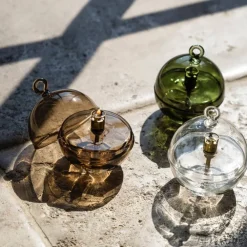 Vessière Cristaux Coupes, Coupelles Et Photophores|Lampes Cristal|Lampe huile cloche champagne