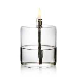 Vessière Cristaux Photophores, Bougeoirs Cristal|Coupes, Coupelles Et Photophores|Lampe huile en verre cylindre