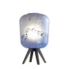 Vessière Cristaux Luminaires|Lampes Cristal|Lampe noord en verre bleu