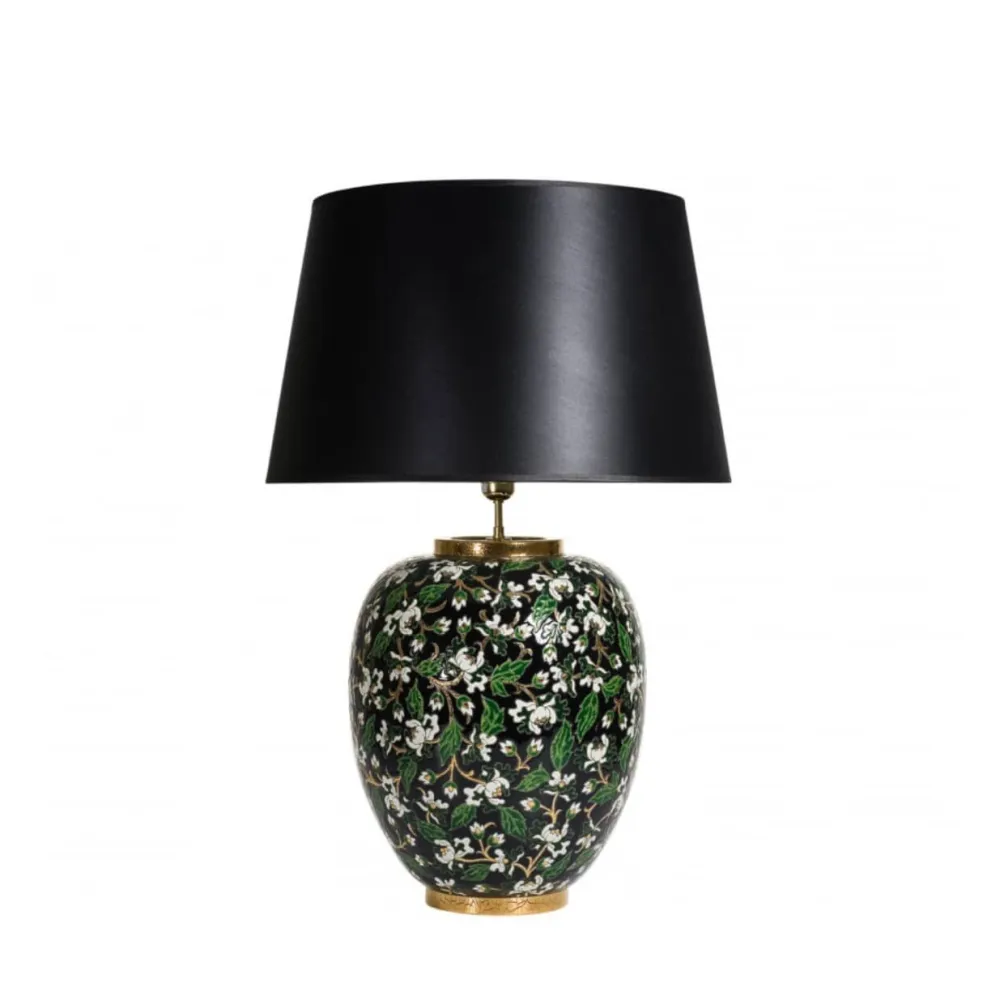 Vessière Cristaux Lampes|Lampe Pm Néo Héritage noir Émaux de Longwy