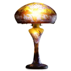 Vessière Cristaux Lampes Cristal|Luminaires|Lampe pâte de verre art nouveau – b