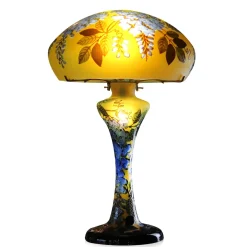 Vessière Cristaux Luminaires|Lampes Pâte De Verre|Lampe pâte de verre art nouveau – e Tip Gallé