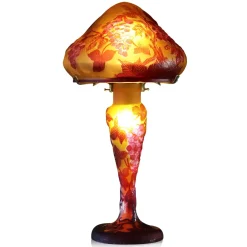 Vessière Cristaux Luminaires|Lampes Pâte De Verre|Lampe pâte de verre art nouveau n°11 Tip Gallé