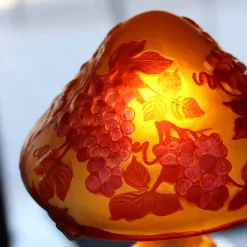 Vessière Cristaux Luminaires|Lampes Pâte De Verre|Lampe pâte de verre art nouveau n°11 Tip Gallé