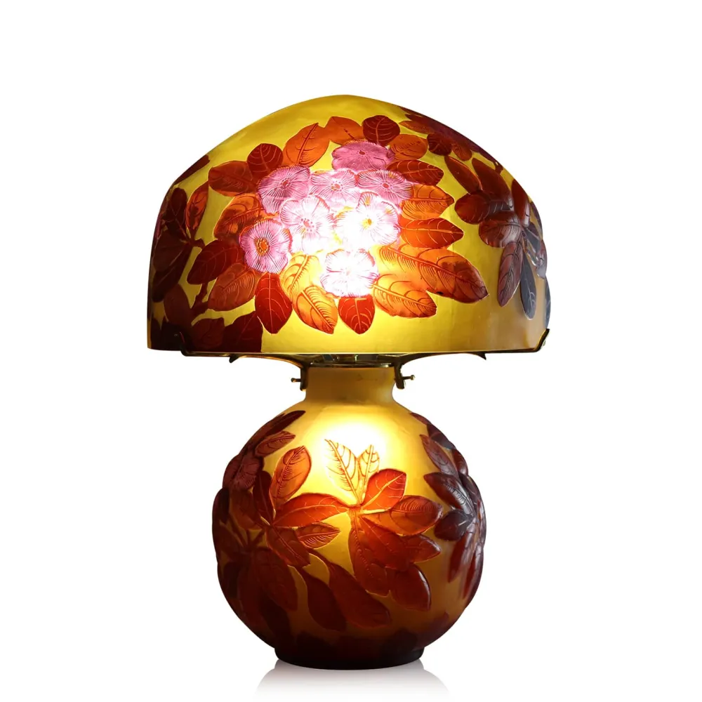 Vessière Cristaux Lampes Pâte De Verre|Lampes Cristal|Lampe pâte de verre art nouveau – G Tip Gallé
