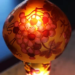 Vessière Cristaux Luminaires|Lampes Pâte De Verre|Lampe pâte de verre art nouveau n°2 Tip Gallé